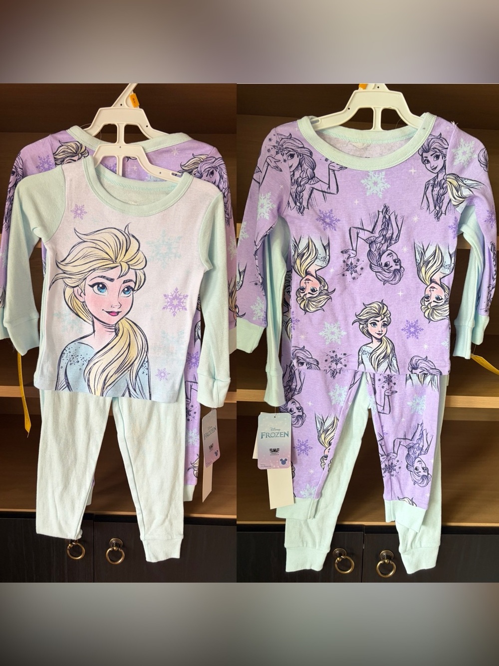 ✨$15✨NWT•Disney's Frozen Elsa Girl 4-Piece Pajama Top & Pajama Bottoms Set | 3T